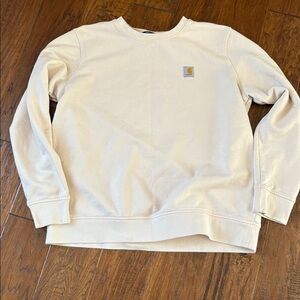 Carhartt Off-White Crewneck Sweatshirt women’s large